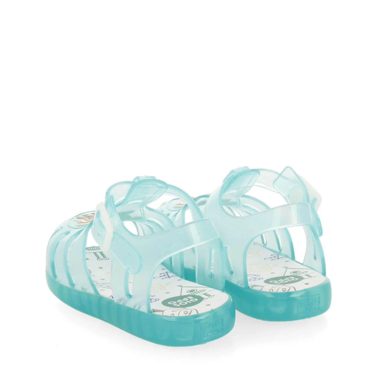Popian babies green jelly sandals with robot design – Image 5