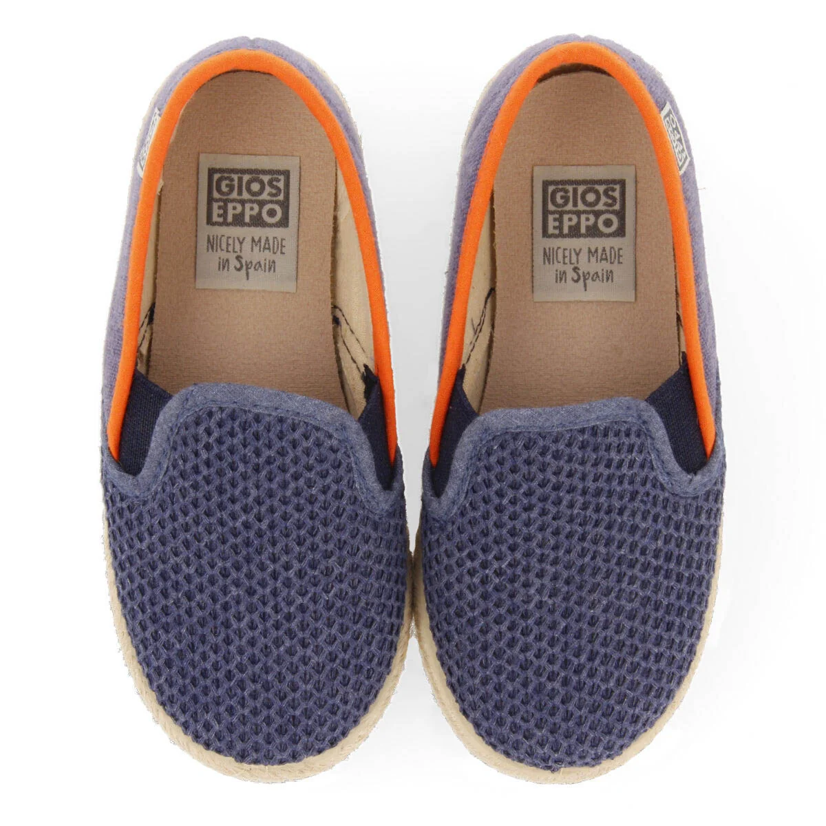 Ablis girls navy blue slip on espadrilles – Image 4