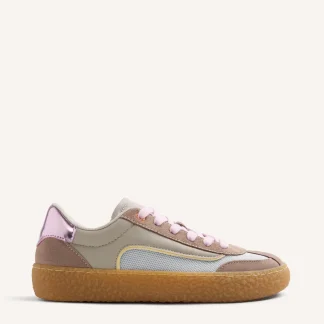 LEATHER AND MESH SNEAKERS RUIRU