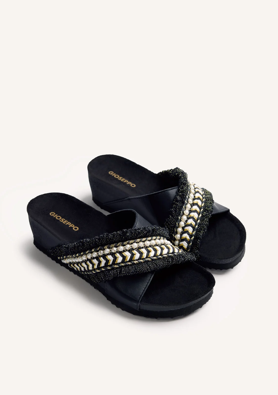 BEADED BIO WEDGE SANDALS WADENA – Image 3