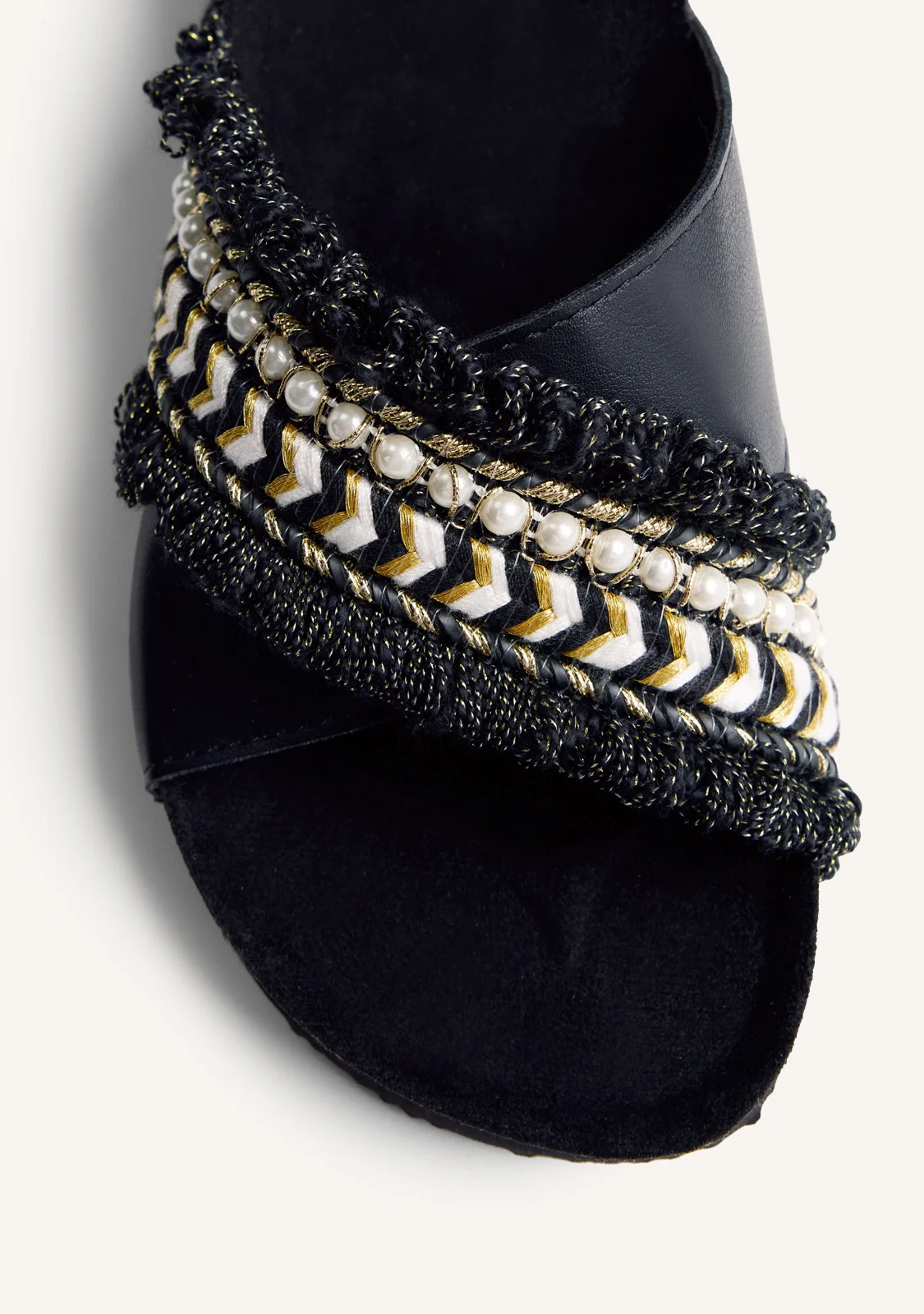 BEADED BIO WEDGE SANDALS WADENA – Image 4