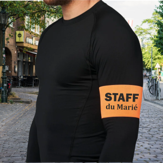 Cadeau personnalisé EVG Brassard Sécurité – Staff du marié