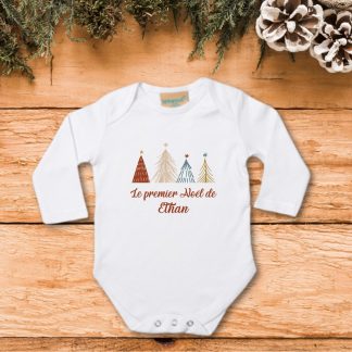Body “Mon 1er Noël” avec prénom