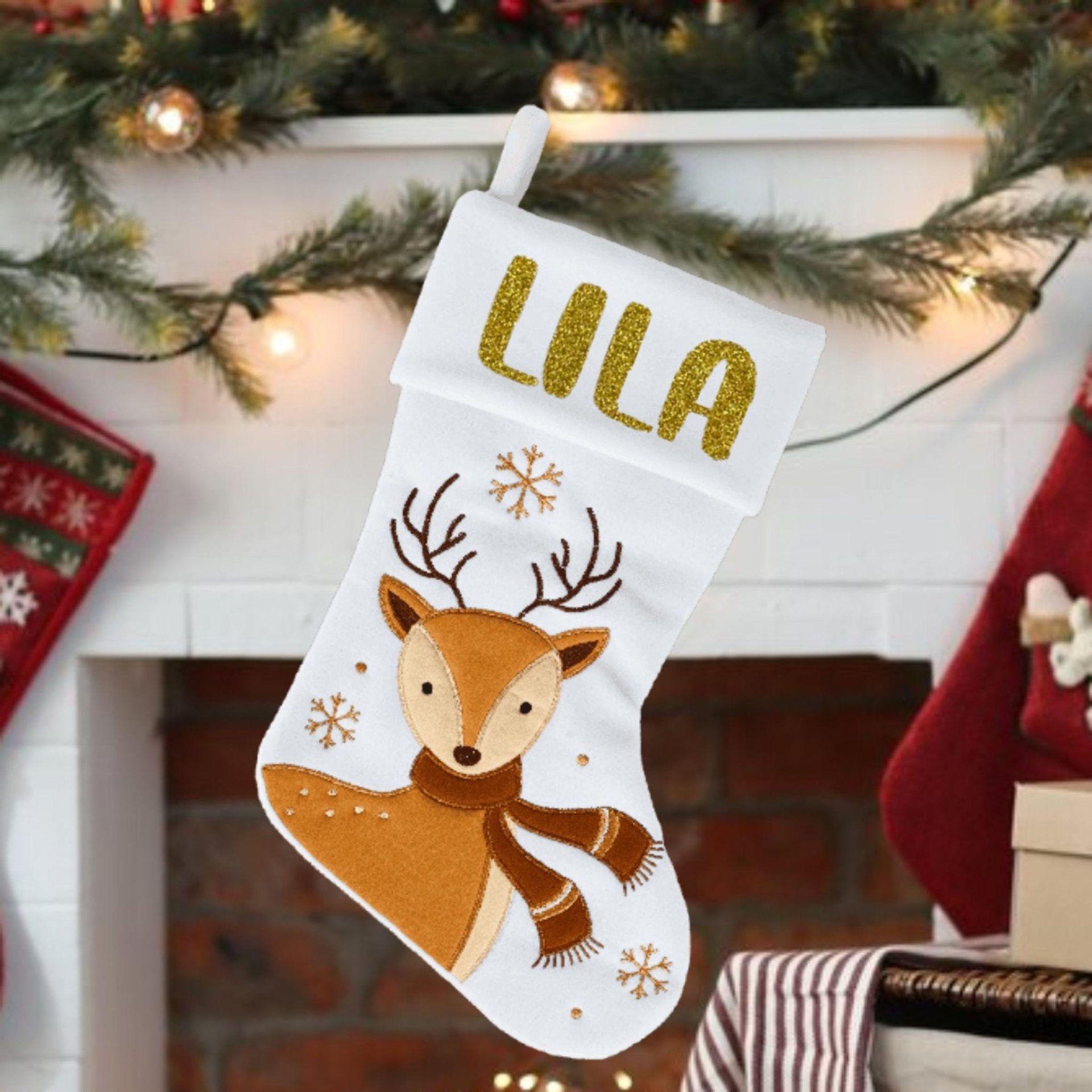 Chaussette de Noël personnalisée avec prénom – Image 3